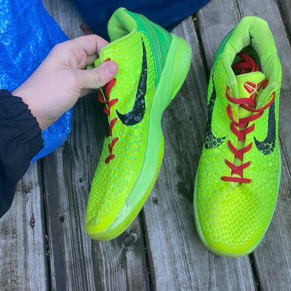 2020 Nike Kobe 6 Grinch Size 11 Green Apple Mens Shoes Bryant - Picture 5 of 16